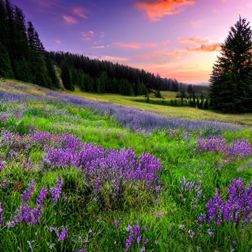Prompt: a beautiful meadow, 4 k, award winning photo