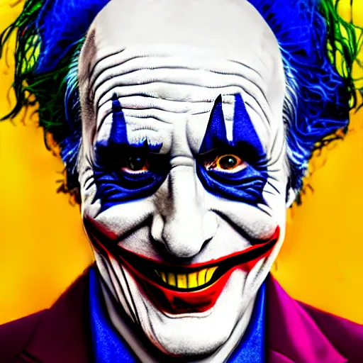 Prompt: larry david as the joker, sony a 7 r iv, symmetric balance, polarizing filter, photolab, lightroom, 4 k, dolby vision, photography awardm, voque, perfect face