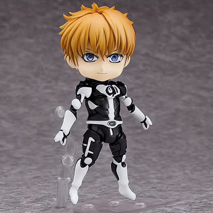 Prompt: Genos, An anime Nendoroid of Genos , figurine, detailed product photo