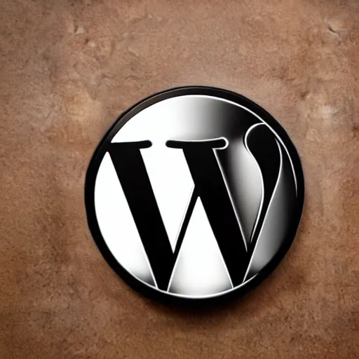 Prompt: WordPress logo in 3D