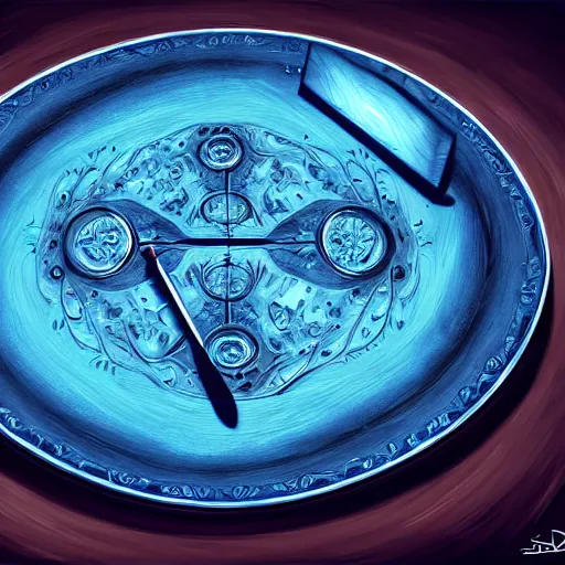 Prompt: a singular dropped blue bony plate scale lies on a table, a single scale fills the entire table, the scale lies by itself, d & d, fantasy, intricate, highly detailed, digital painting, artstation, concept art, matte, sharp focus, illustration