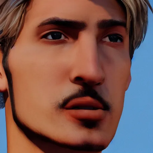 Prompt: a closeup photo of handsome gigachad xqc smoking a cigar, 8k photorealism, extremly detailed, trending on artstation