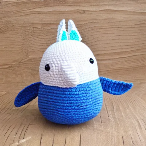 Image similar to cute whale Amigurumi