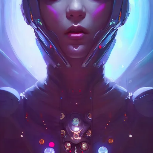 Image similar to a portrait of a beautiful cybernetic wiccan, cyberpunk concept art by pete mohrbacher and wlop and artgerm and josan gonzales, digital art, highly detailed, intricate, sci-fi, sharp focus, Trending on Artstation HQ, deviantart, unreal engine 5, 4K UHD image