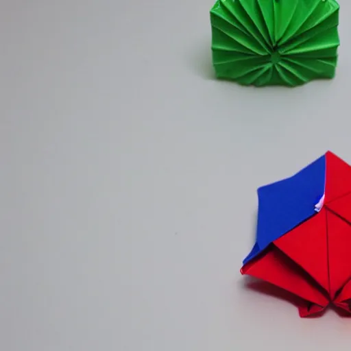 Prompt: a lego origami