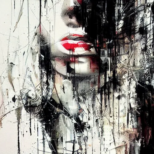 Image similar to abstract painting by russ mills