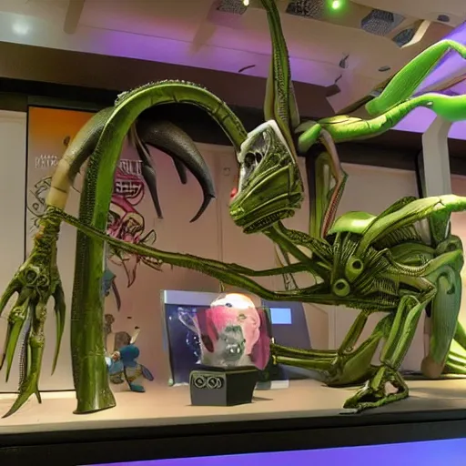 Image similar to alien sculpture toy on display