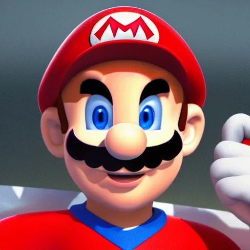 Image similar to stunning award winning hyperrealistic hdr 8 k highly detailed portrait photo of mario as a real human