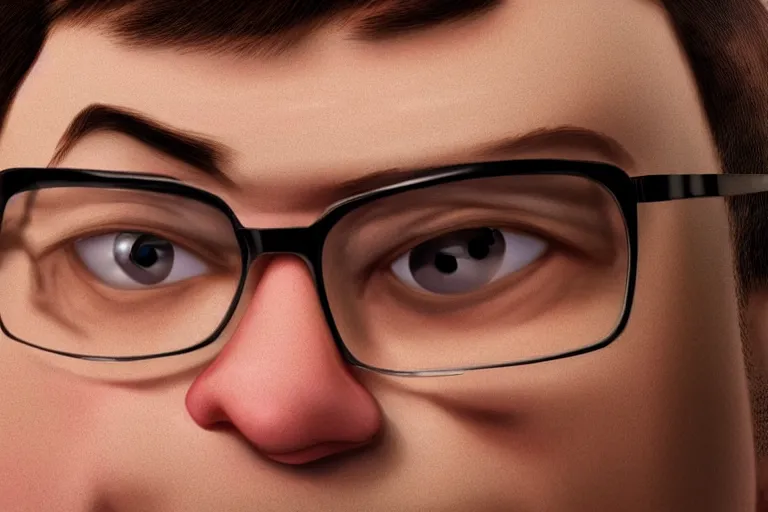 Image similar to a close up photo of carl wheezer, 8 k, photorealistic