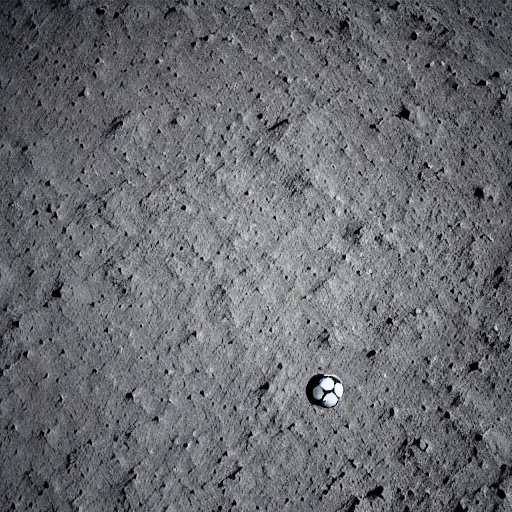 Prompt: a photography of a football pitch on the moon, extreme long shot