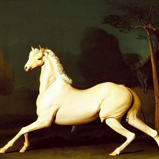 Image similar to this is hell, oil painting by george stubbs