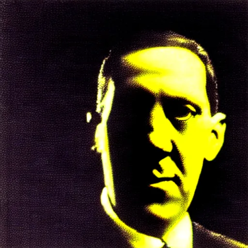 Image similar to h p lovecraft releasing his early 2 0 0 0's techno album, cool colors