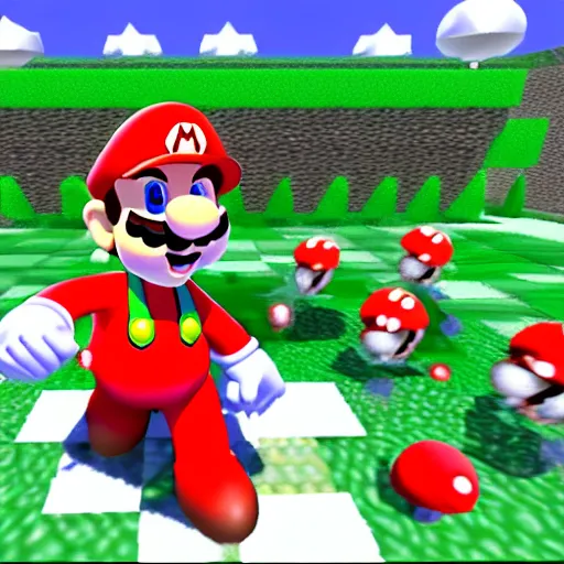 Prompt: average super mario 6 4 speedrunner