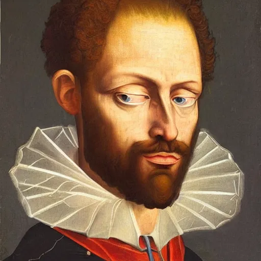 Prompt: renaissance aristocratic painting of Rick from Rick and Morty, surrealist, abstract portrait