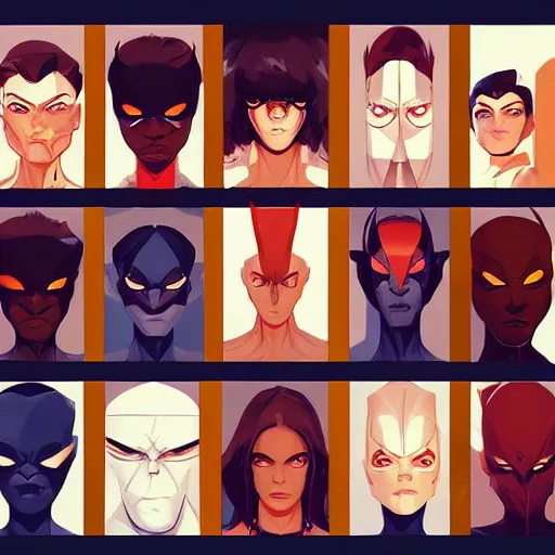 Image similar to face icon stylized minimalist x - men, loftis, cory behance hd by jesper ejsing, by rhads, makoto shinkai and lois van baarle, ilya kuvshinov, rossdraws global illumination