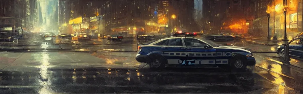 Image similar to a police crime scene at night on the streets of new york. epic cinematic hyperrealism masterpiece. realistic poster with shaded lighting by craig mallismo, artgerm, jeremy lipkin and michael garmash, unreal engine, radiant light, detailed and complex environment, digital art, art station trends, detailed faces, detailed eyes