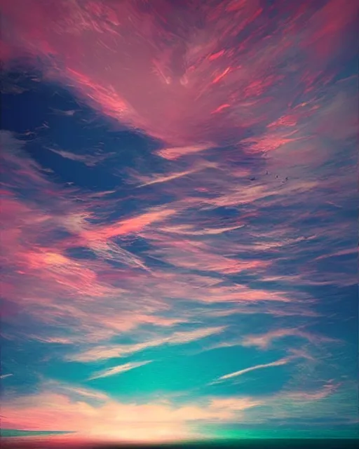 Image similar to sky in impossible colors, vray render, artstation, deviantart, pinterest, 5 0 0 px models