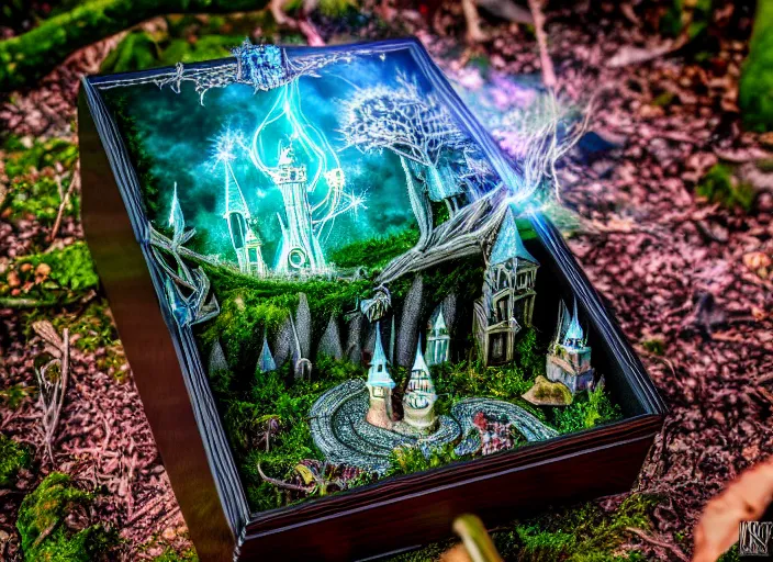 Fantasy Forest Crystal Art Framed Kit