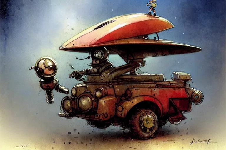 Prompt: adventurer ( ( ( ( ( 1 9 5 0 s retro future robot android robot mouse wagon dramatic moment. muted colors. ) ) ) ) ) by jean baptiste monge!!!!!!!!!!!!!!!!!!!!!!!!! chrome red