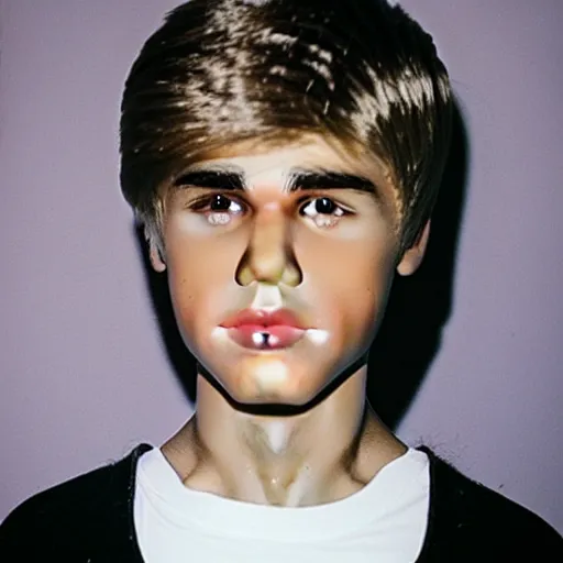 Image similar to beaver with the face of justin bieber, high detail