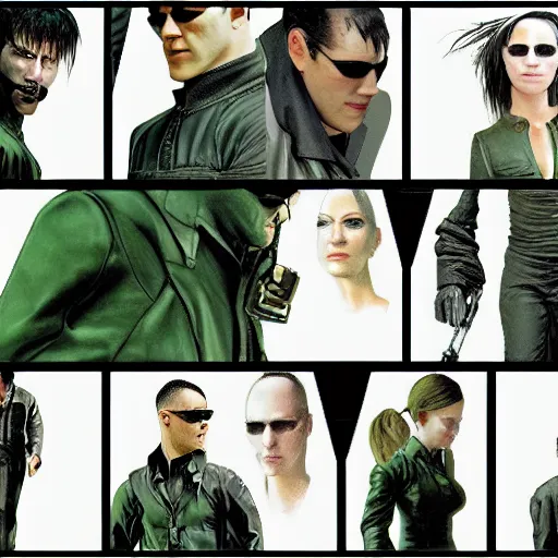 Image similar to the matrix character concepts