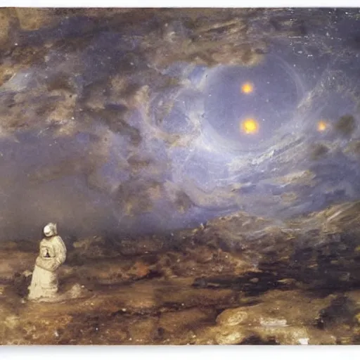 Image similar to Liminal space in outer space by Adolph Menzel