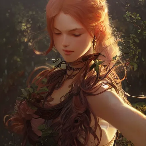 Prompt: ultra realistic illustration, oliva wild anime, intricate, elegant, highly detailed, digital painting, artstation, concept art, smooth, sharp focus, illustration, art by artgerm and greg rutkowski and alphonse mucha