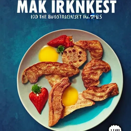 Image similar to a book cover of 101 recipes for breakfast