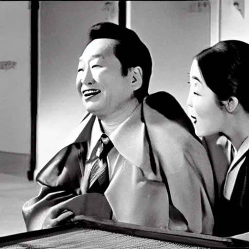 Prompt: comedy movie still from 2 0 2 1 by hisaji hara