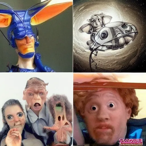 Image similar to each of these images should be sent to outer space to warn aliens about how weird we are