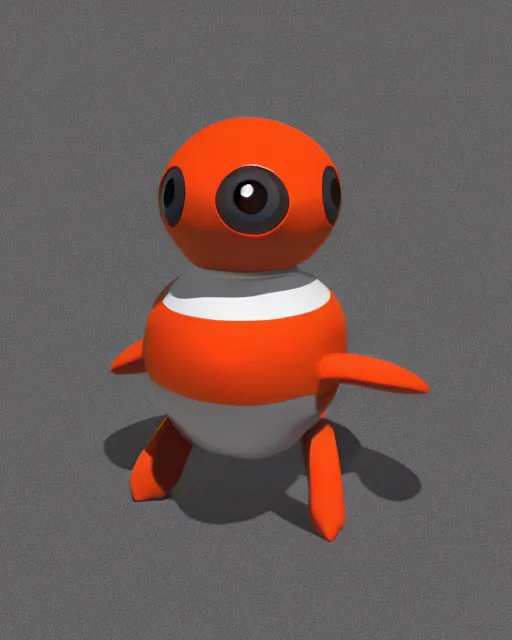 Image similar to pokedstudio pokedbot, rendered in blender, symmetrical