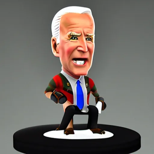 Image similar to plastic Joe Biden in the style of small soldiers