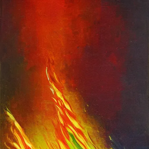 Prompt: a painting by Wayne Thiebaud of a high end Nvidia GPU RTX on fire, cooling, high specs, ethereal!!!!!!!, by Wayne Thiebaud, neon gradient, highly detailed GPU on fire, GPU caught fire