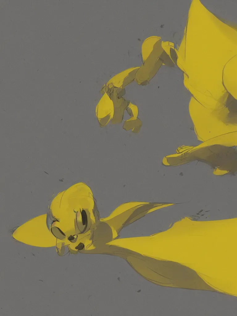 Prompt: yellow by Disney Concept Artists, blunt borders, rule of thirds