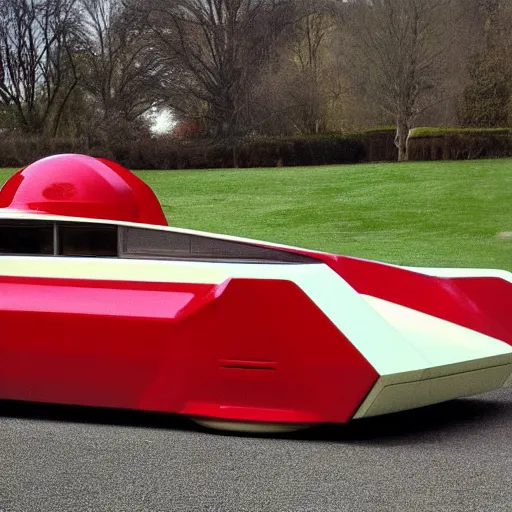 Prompt: Car designed by Frank Lloyd Wright