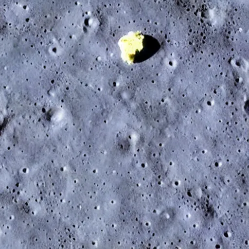 Prompt: surface of the moon is made out of cheese !