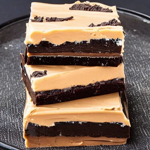 Prompt: professional foodporn double peanut butter layered fudge cookie double layered oreo