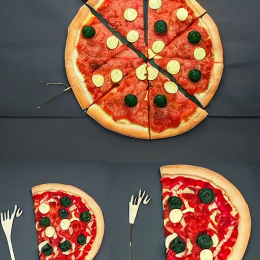 Image similar to pizza sculpture