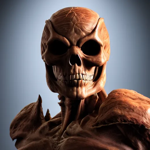 Image similar to a portrait of Skeletor, photorealistic, highly detailed, professional photo, studio lighting, 4K HD