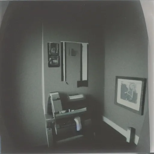Prompt: Polaroid of a child's bedroom 1988, liminal space