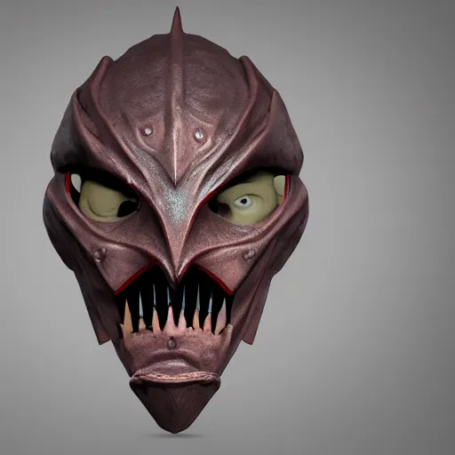 Image similar to a vampire bat crusader mask, epic scale, character concept art, face symmetry, intricate accurate details, artstation trending, octane render, cinematic color grading, soft light, rule of thirds, golden ratio, like a professional model, cinematic, 8 k, clear.