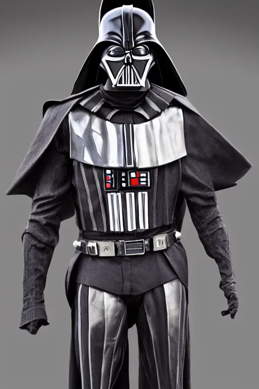 Prompt: true Joker wearing vader's armor suit, cosplay, full character, highly detailed, highly realistic