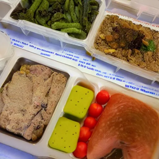 Image similar to moldy disgusting school food,