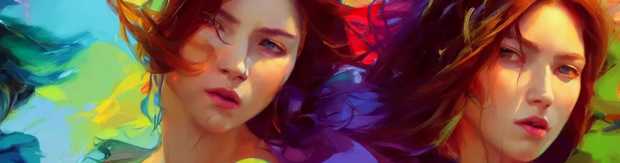 Image similar to wonderful colorful facebook banner. epic cinematic hyperrealism masterpiece. realistic poster with shaded lighting by craig mallismo, artgerm, jeremy lipkin and michael garmash, unreal engine, radiant light, detailed and complex environment, digital art, art station trends, detailed faces, detailed eyes