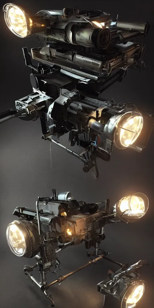 Image similar to small sci - fi movie prop with lights