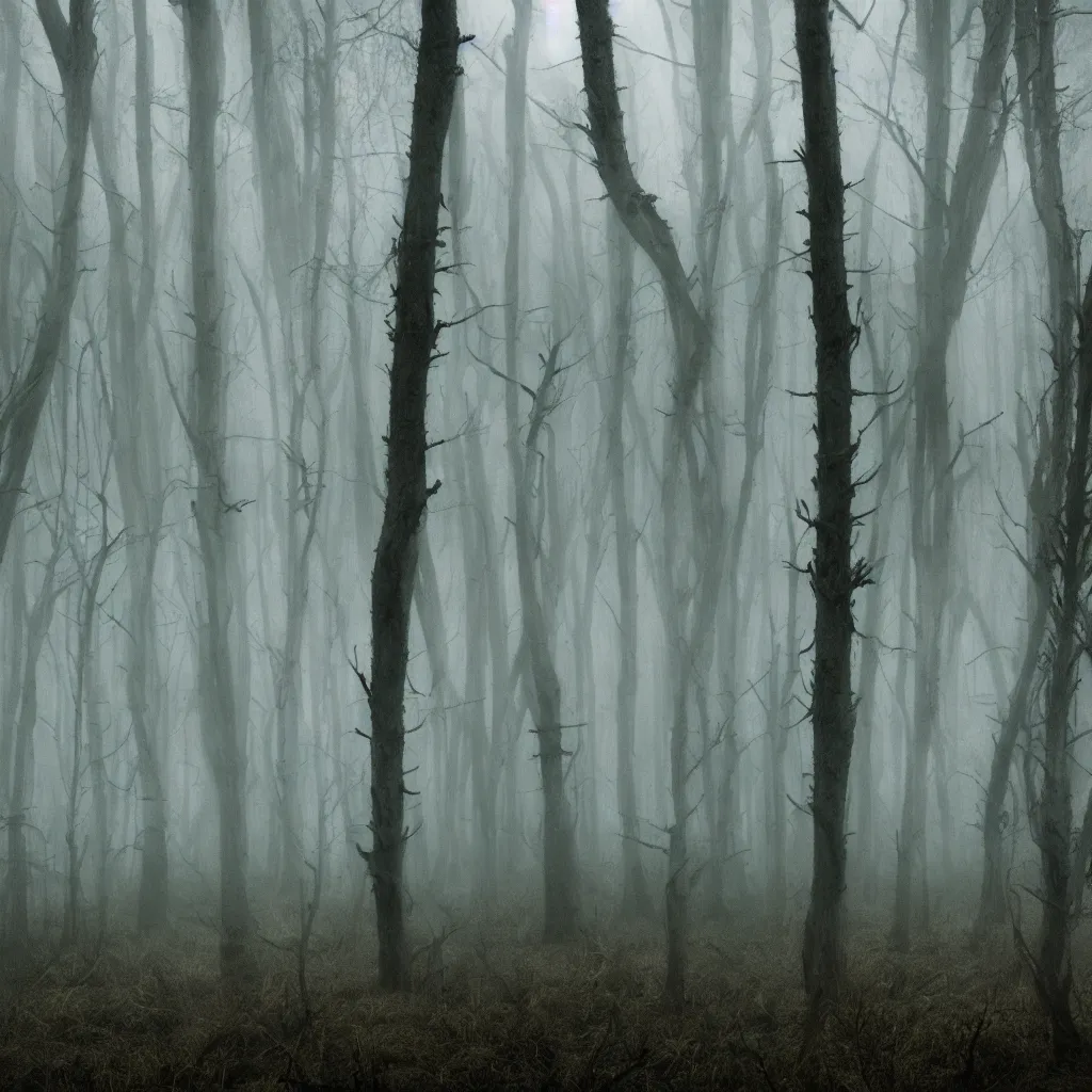 Image similar to horror foggy swamp mythology dark ambient very detailed, 4 k, professional photography