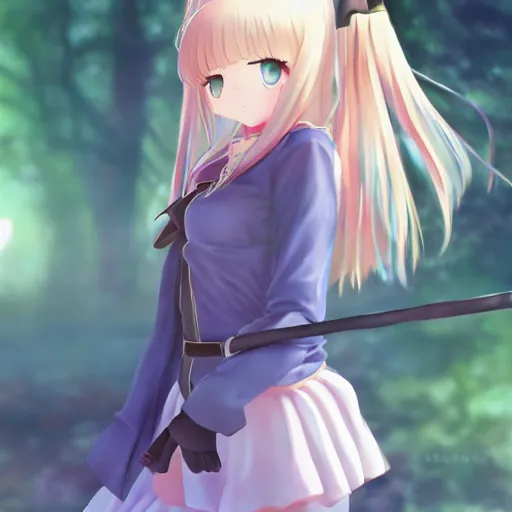 Prompt: beautiful full body image of illya von einzbern from fate / stay night, high details, high resolution, noise filtered, artstation, 4 k, highly detailed, high quality, digital painting masterpiece, beautiful brush strokes