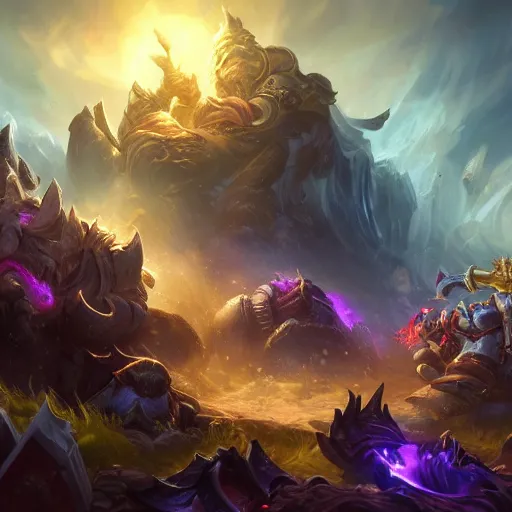 Image similar to a beautiful landscape of orgrimmar, an amazing splashscreen artwork, splash art, natural light, elegant, photorealistic facial features, intricate, fantasy, detailed face, atmospheric lighting, anamorphic lens flare, cinematic lighting, league of legends splash art, hd wallpaper, ultra high details by greg rutkowski