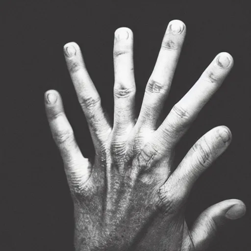 Prompt: a human hand with 5 fingers photography