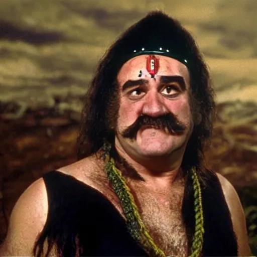 Image similar to danny de vito as zardoz